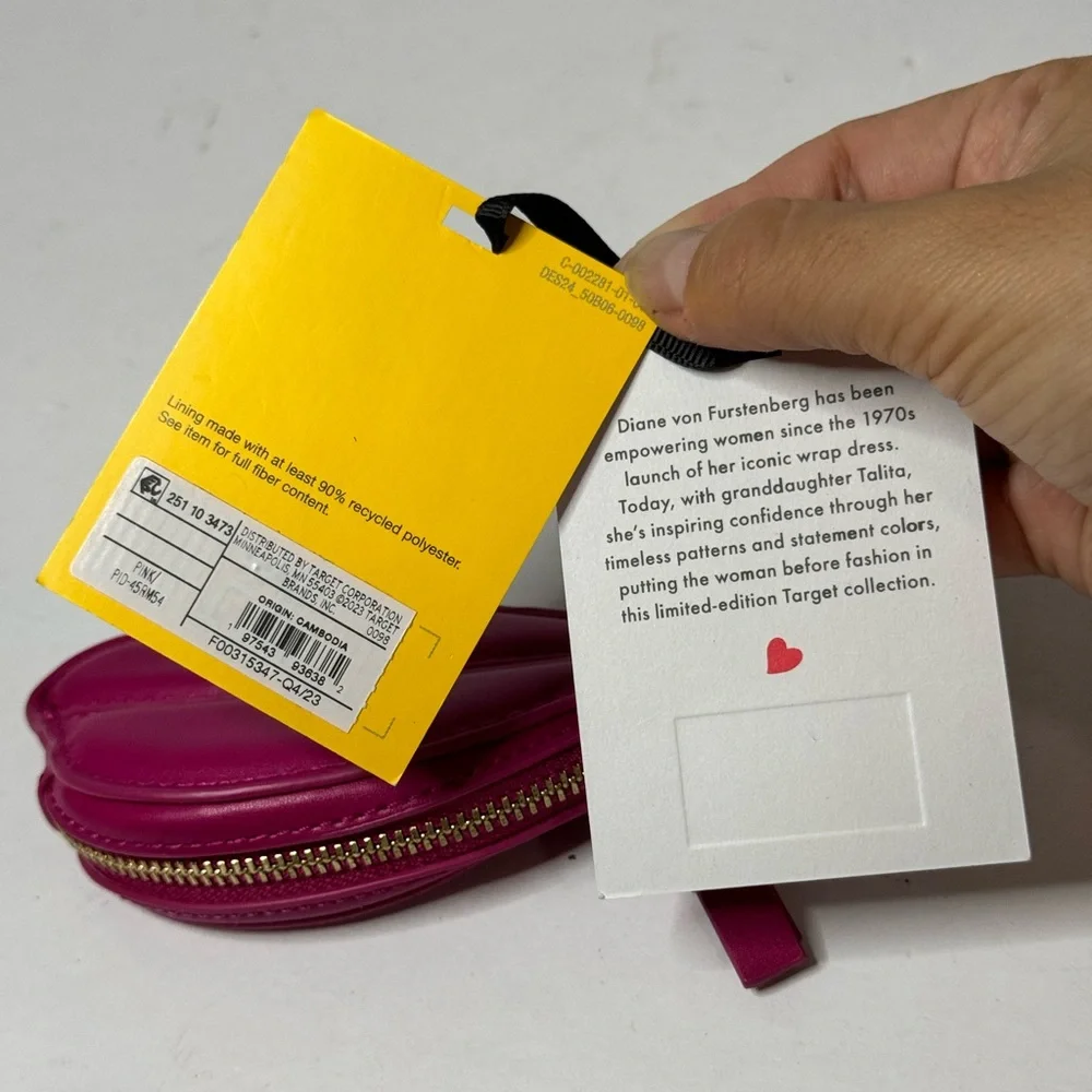Diane Von Furstenberg x Target Pink Lips Coin Pouch DVF